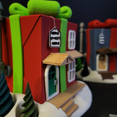 Light-Up Christmas Present Fairy House Set