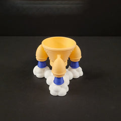 Rocket Ship Easter Egg Holder - Custom 3D Printed Space Gift