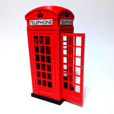 Red telephone box model | vintage British home decor | detailed historical design | Nostalgic Britain