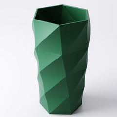 Geometric Vase: Modern Faceted Design for Dried Flowers