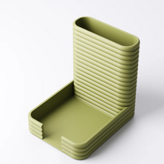 Textured Desk Organiser | Pen Pot & Sticky Note Holder