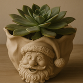 The Happy Santa 3D Printed Planter (Dual Use Planter or Candy Bowl)