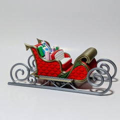 Large Christmas Decoration | Traditional Santa's Sleigh with Gifts Centrepiece