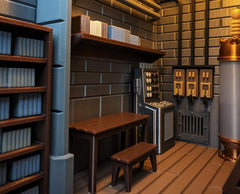 Frankenstein booknook bookshelf insert light up book end uk made