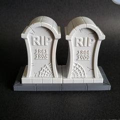 Halloween salt pepper shaker tombstone set spooky tableware uk made