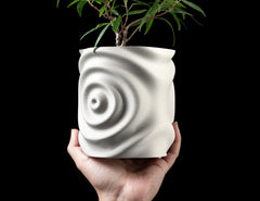 3d printed waterdrop planter: unique modern design with drip tray