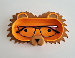 3d printed lion glasses holder: desk organizer, uk made