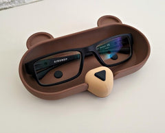 Brown Bear glasses holder | 3d printed | Desk Accessory | Trinket Tray | Eyewear stand