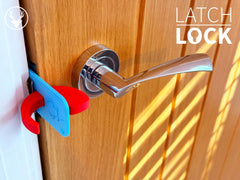 Portable door lock: no-drill travel latch for hotel & home security