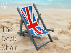 Union jack | deck chair | phone holder | mobile stand for desk | red white blue