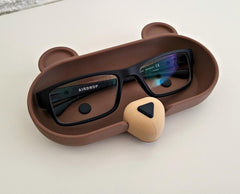 Woodland animal glasses holder: cute desk tray for kids