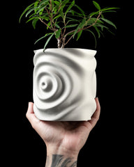3d printed waterdrop planter: unique modern design with drip tray