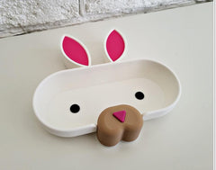 White Rabbit glasses tray | spectacle holder | woodland animal | desk accessory | kids bedroom