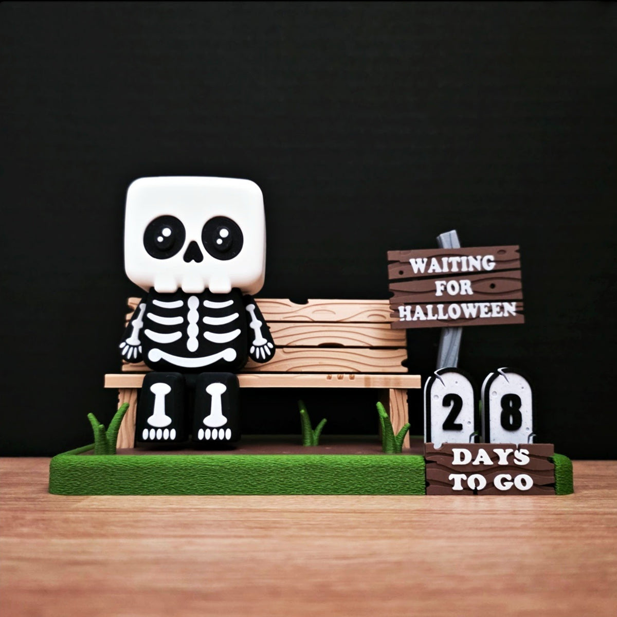 Halloween Countdown Calendar | Skeleton Home Decoration | Family Gift