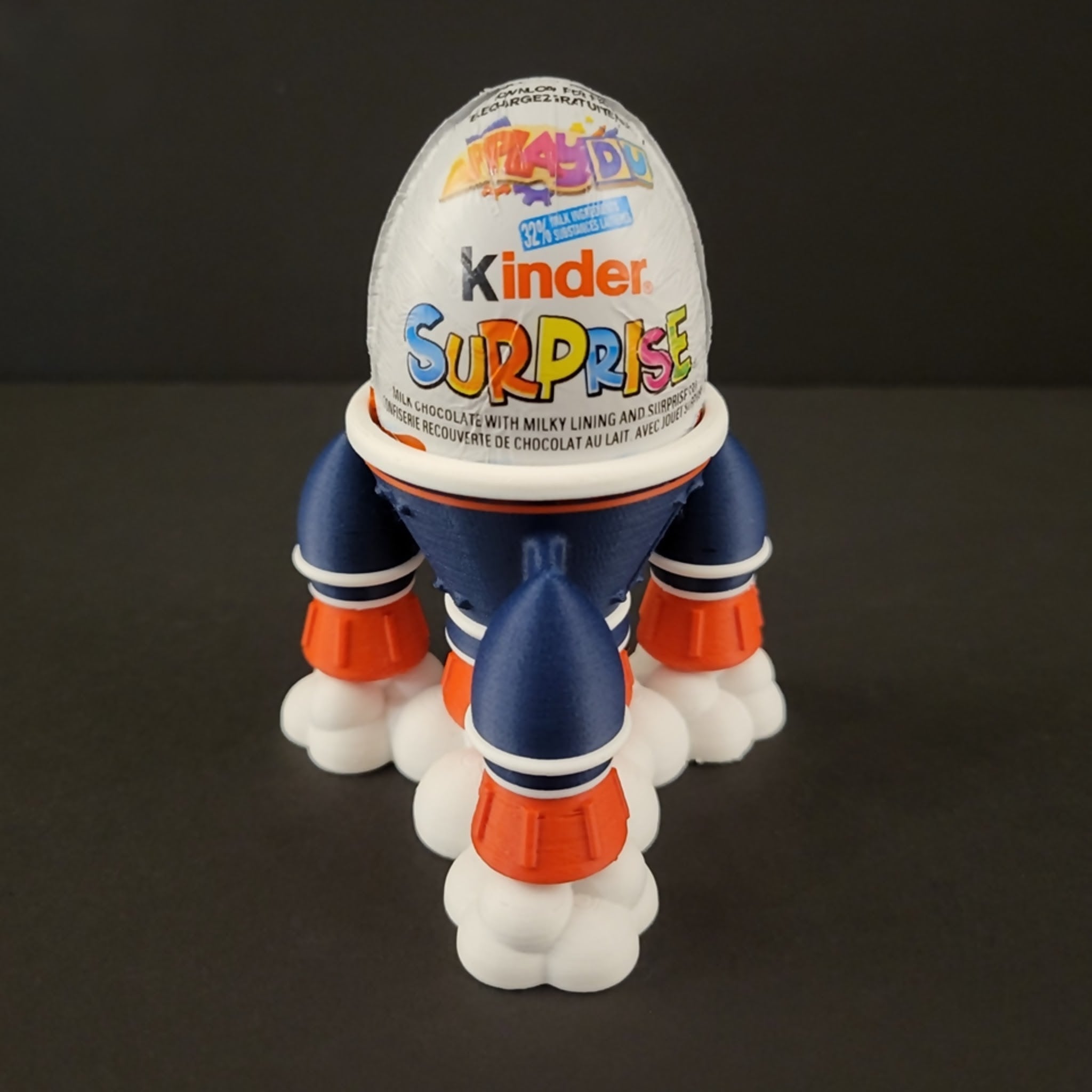 Rocket Ship Easter Egg Holder - Custom 3D Printed Space Gift