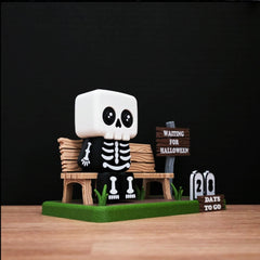 Halloween Countdown Calendar | Skeleton Home Decoration | Family Gift