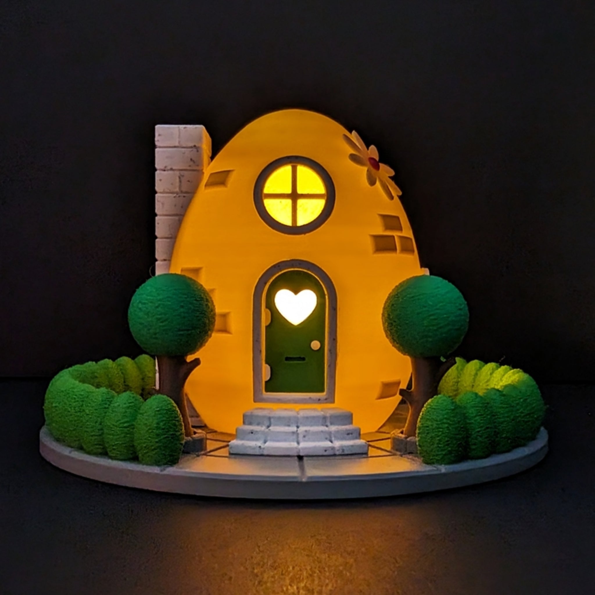 Light Up Easter Egg Fairy House | Custom 3D Printed Decor