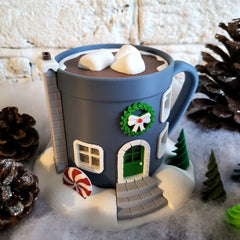 Light-Up Hot Chocolate Mug Fairy House