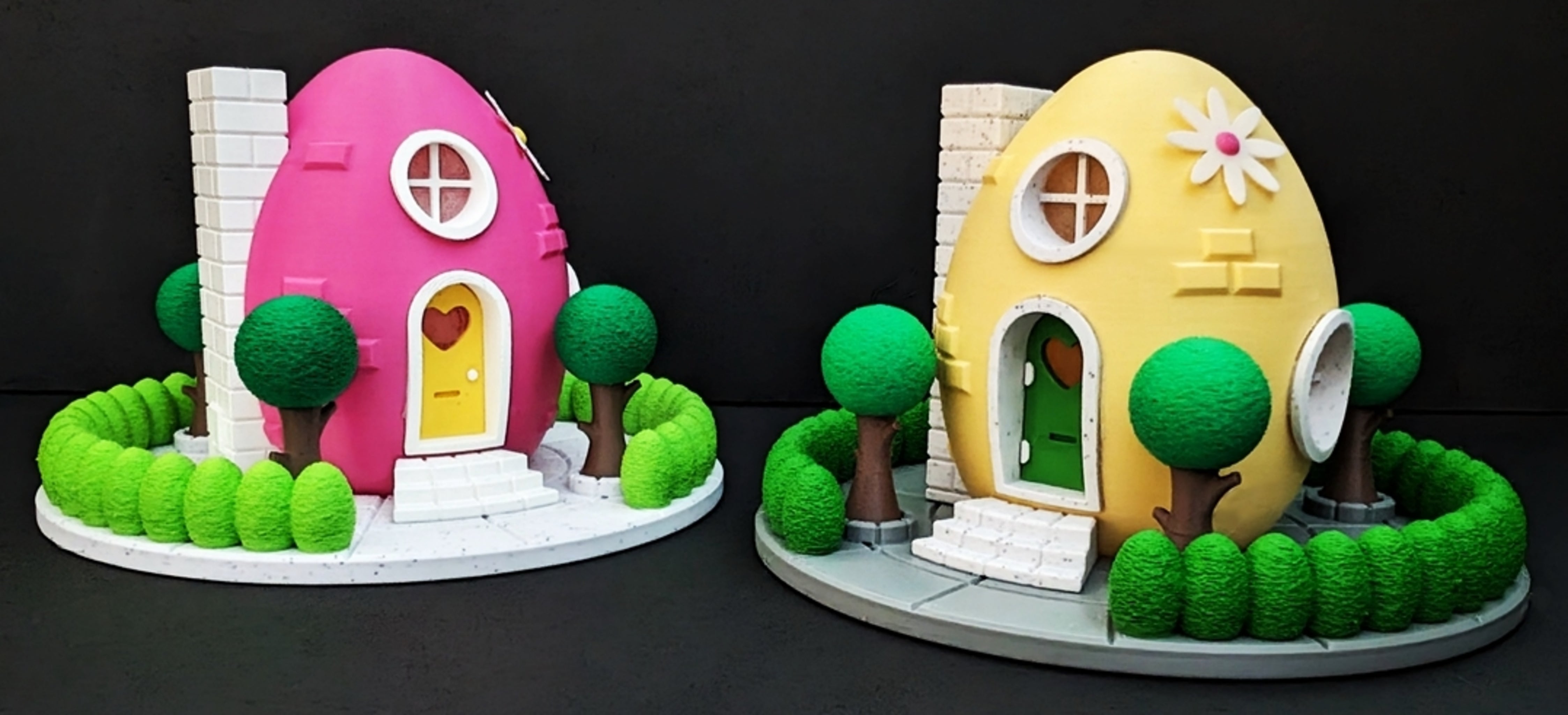 Light Up Easter Egg Fairy House | Custom 3D Printed Decor