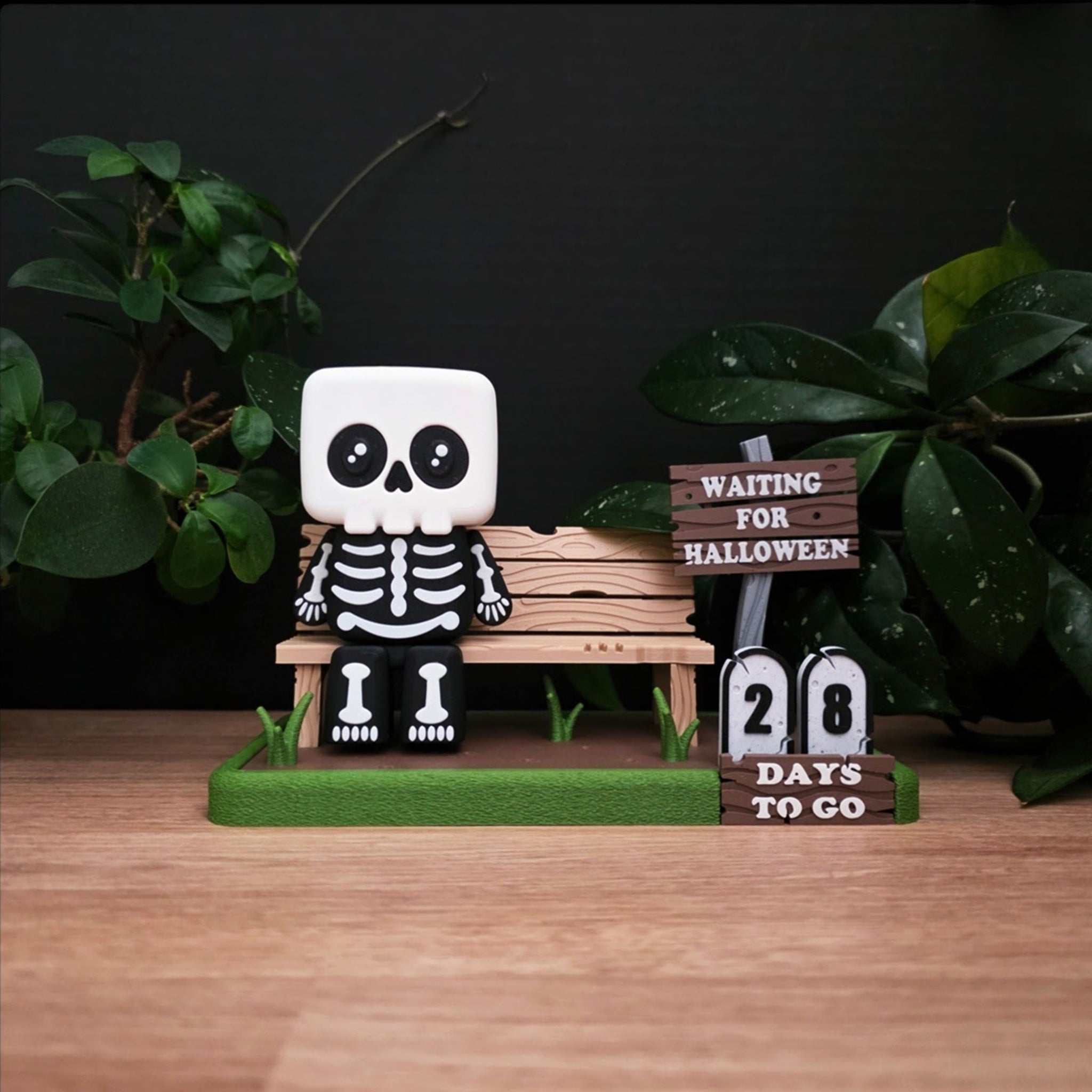 Halloween Countdown Calendar | Skeleton Home Decoration | Family Gift