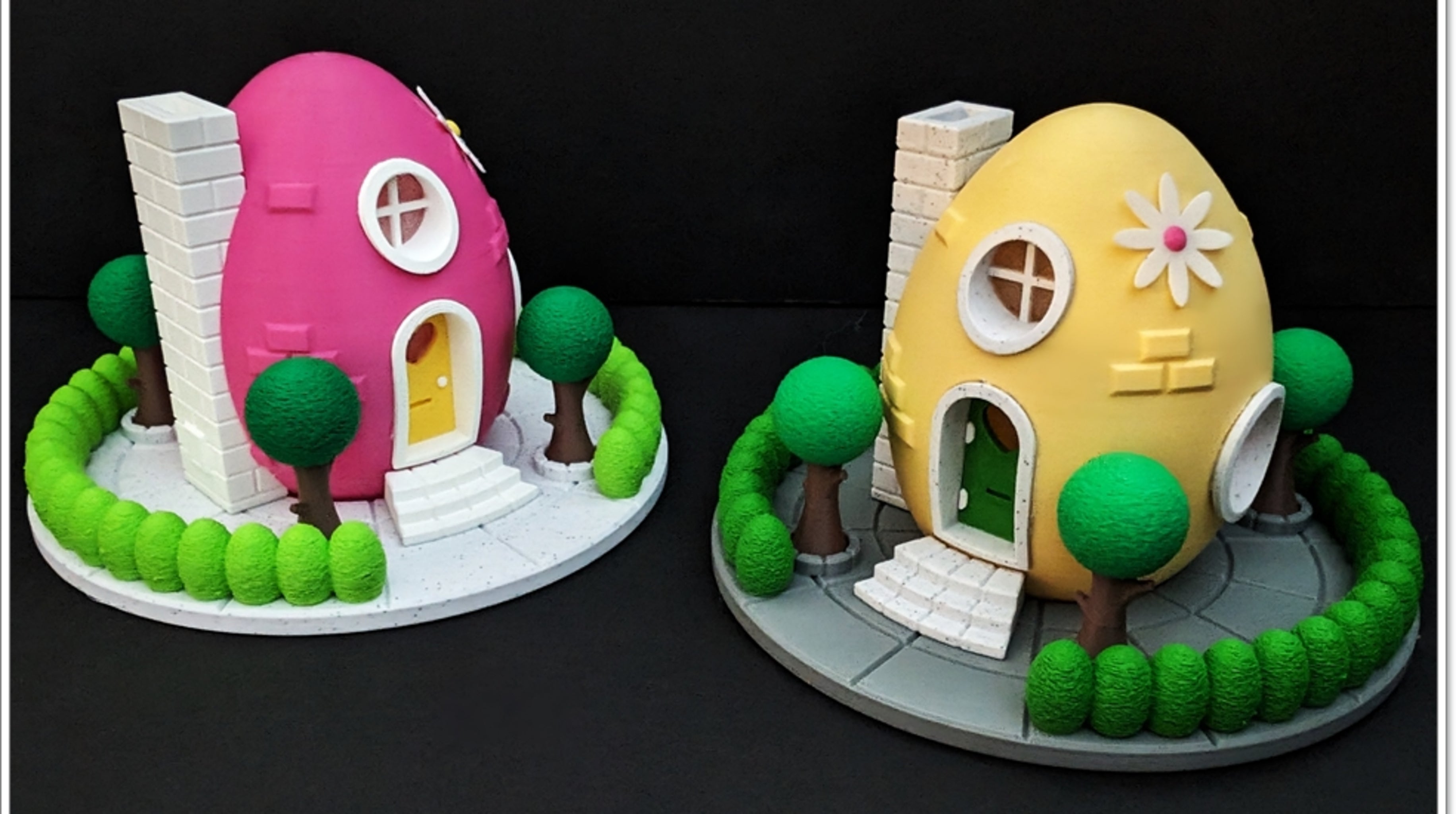 Light Up Easter Egg Fairy House | Custom 3D Printed Decor