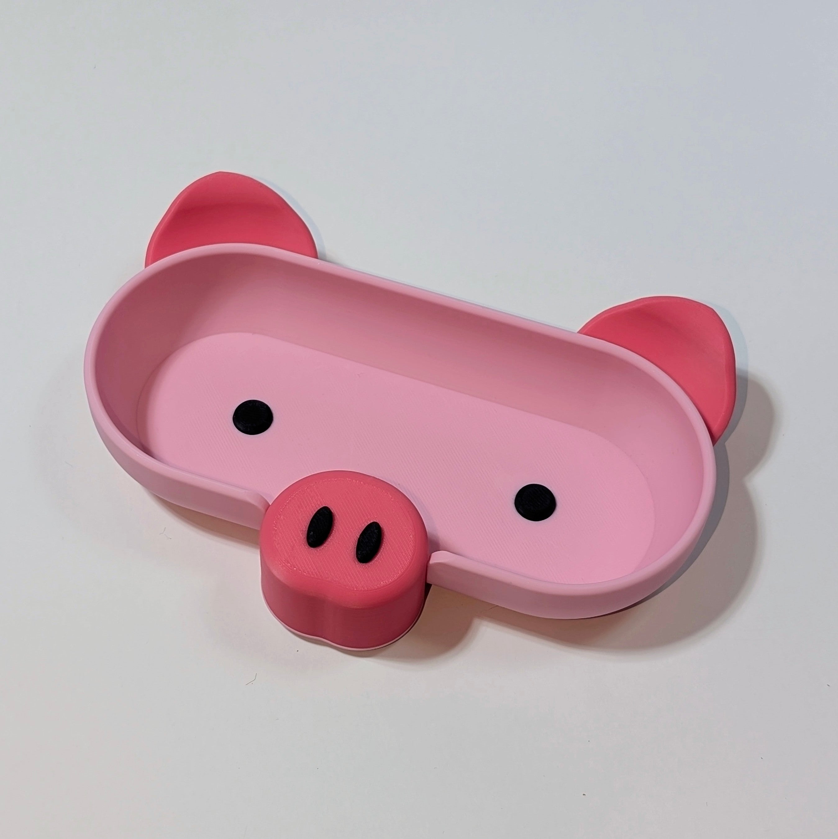 Pig glasses holder | eyewear stand | desk accessory | Pink Little Piggy |