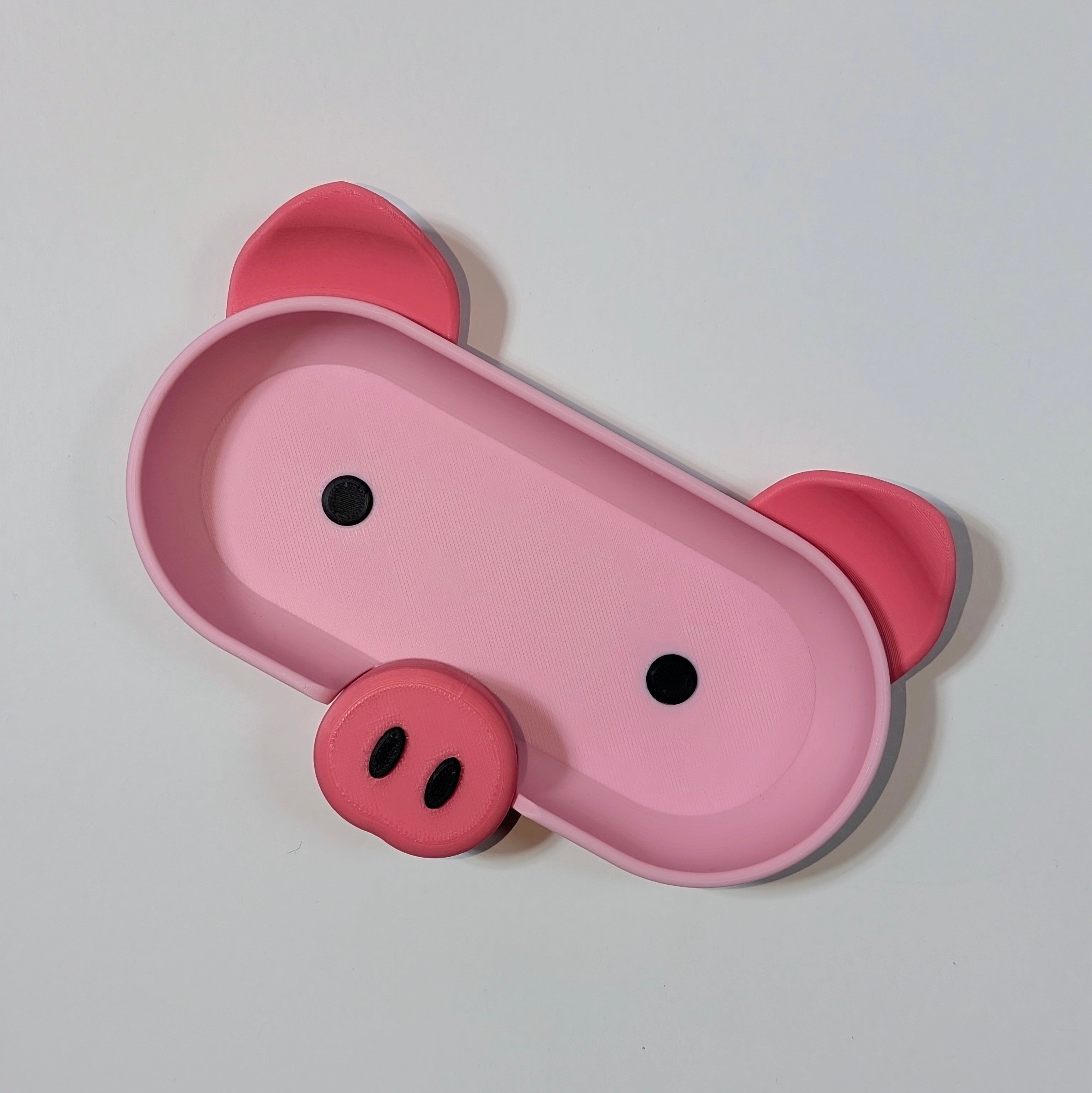 Pig glasses holder | eyewear stand | desk accessory | Pink Little Piggy |