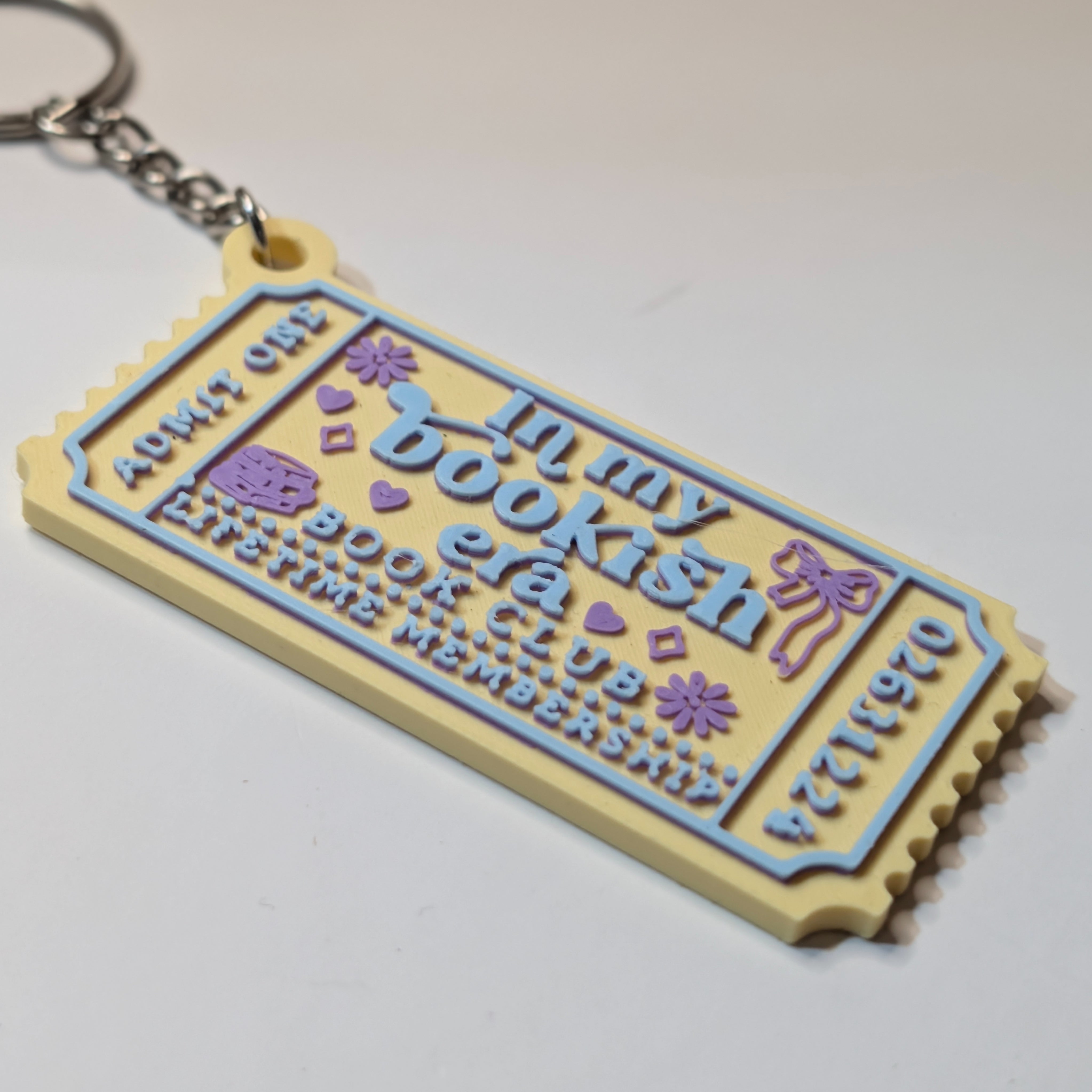 In My Bookish Era Keyring | Book Club Charm | Swiftie Eras Colours