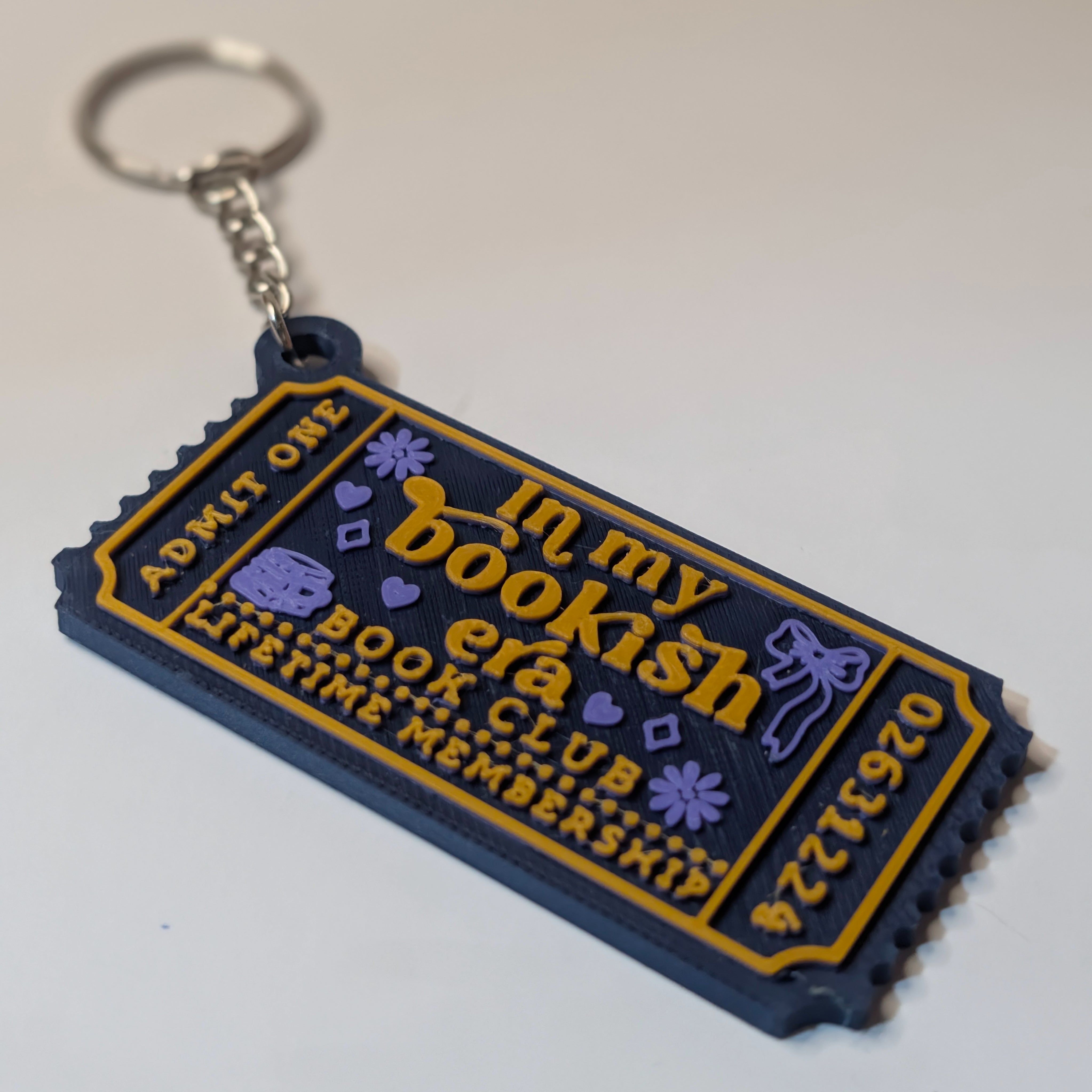 In My Bookish Era Keyring | Book Club Charm | Swiftie Eras Colours