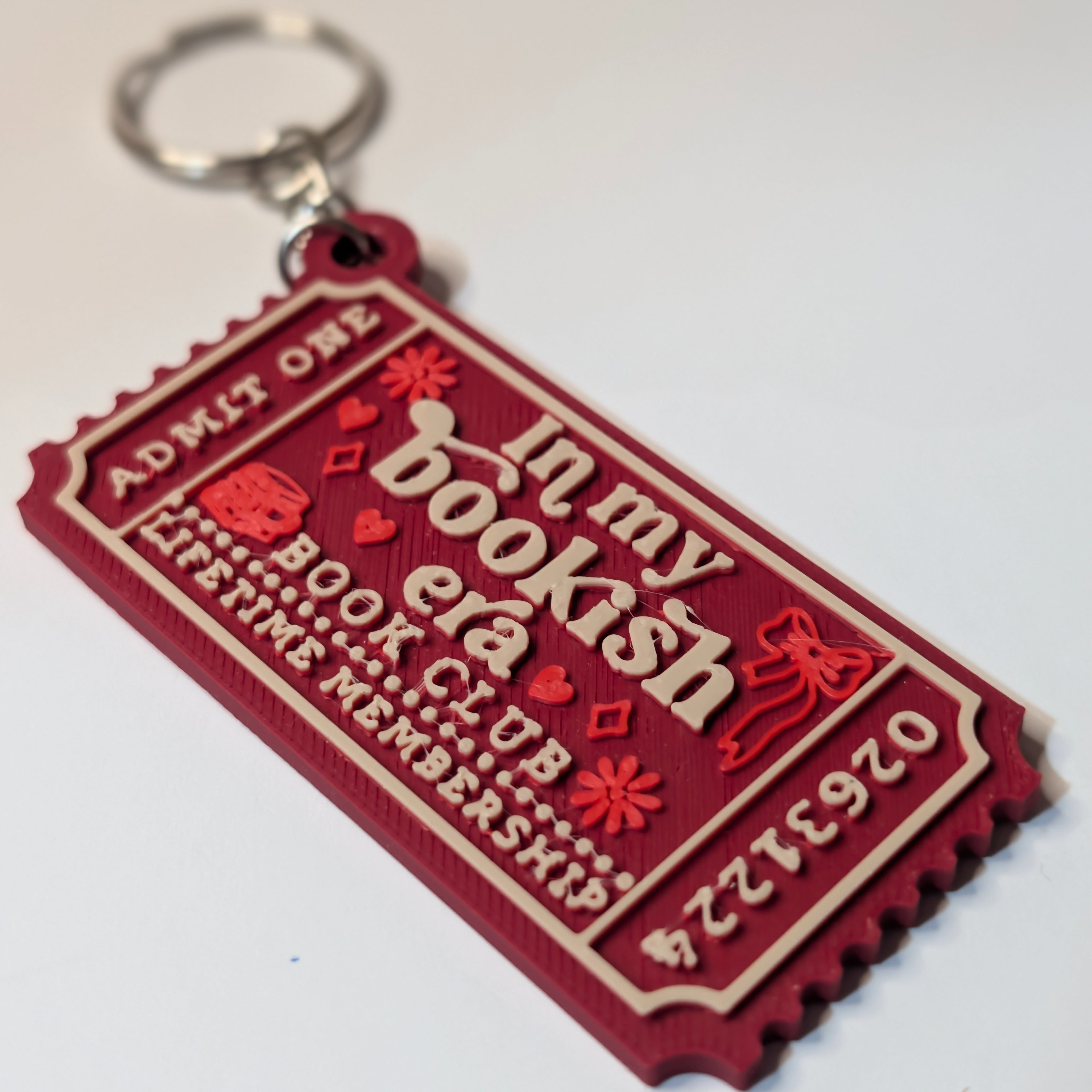 In My Bookish Era Keyring | Book Club Charm | Swiftie Eras Colours