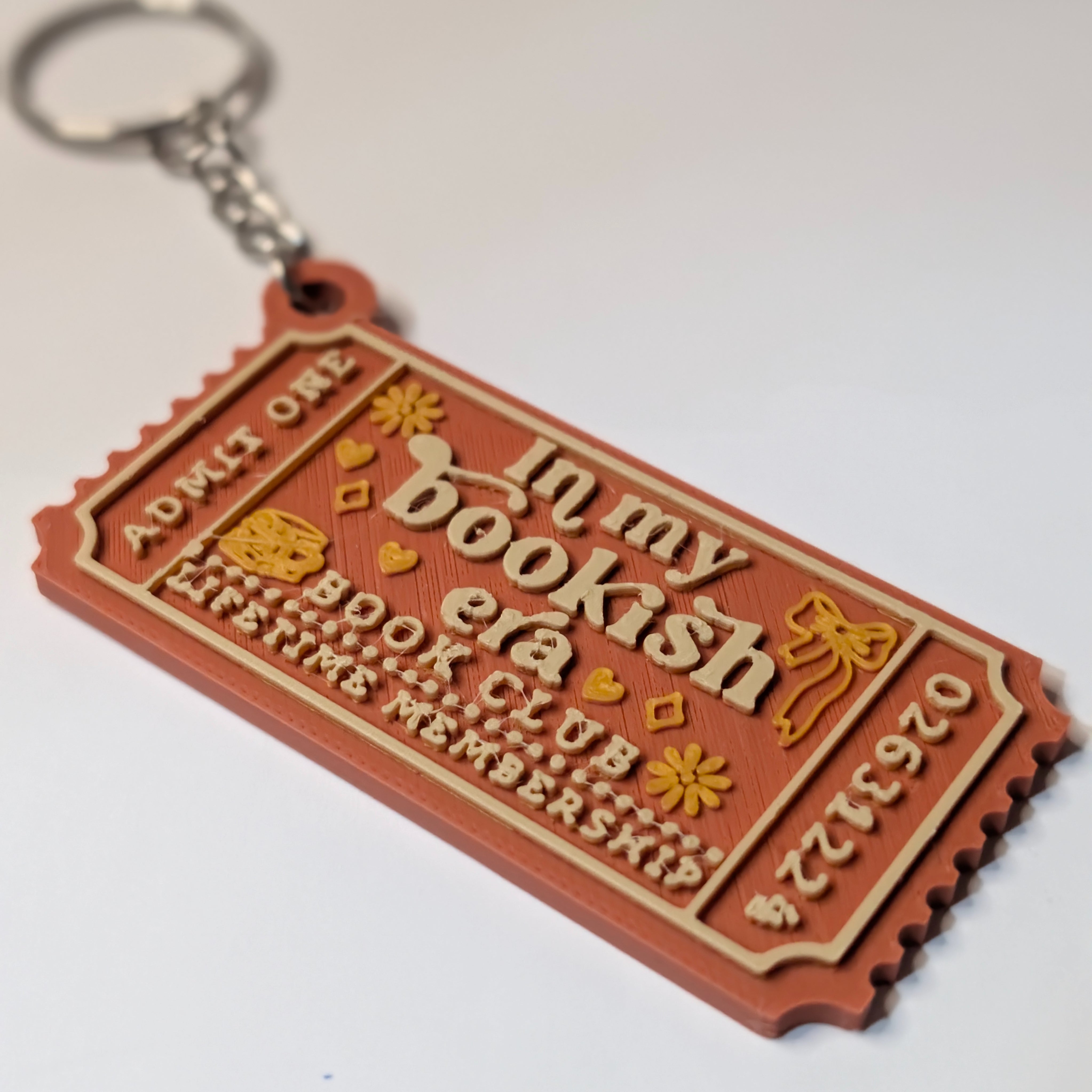 In My Bookish Era Keyring | Book Club Charm | Swiftie Eras Colours