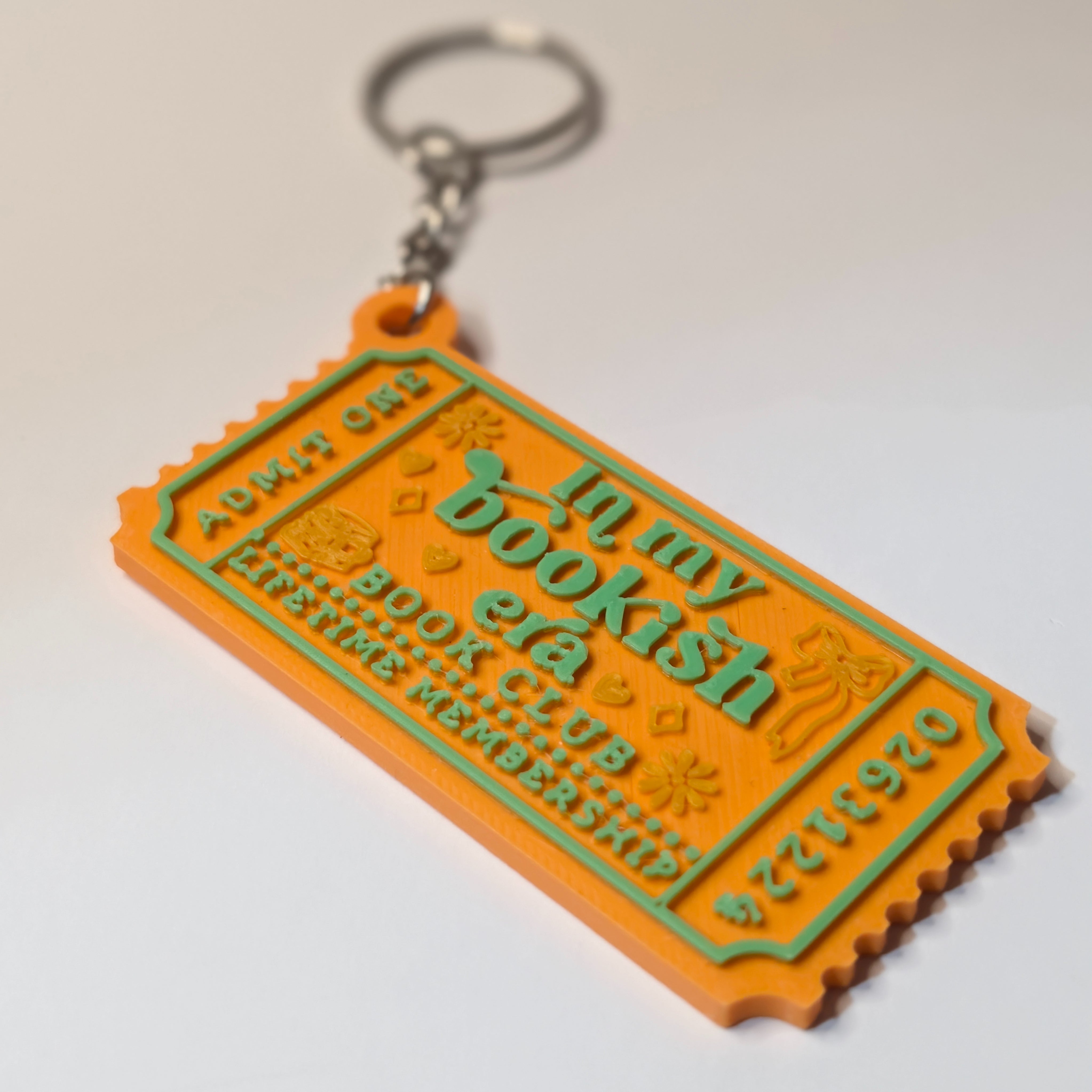 In My Bookish Era Keyring | Book Club Charm | Swiftie Eras Colours