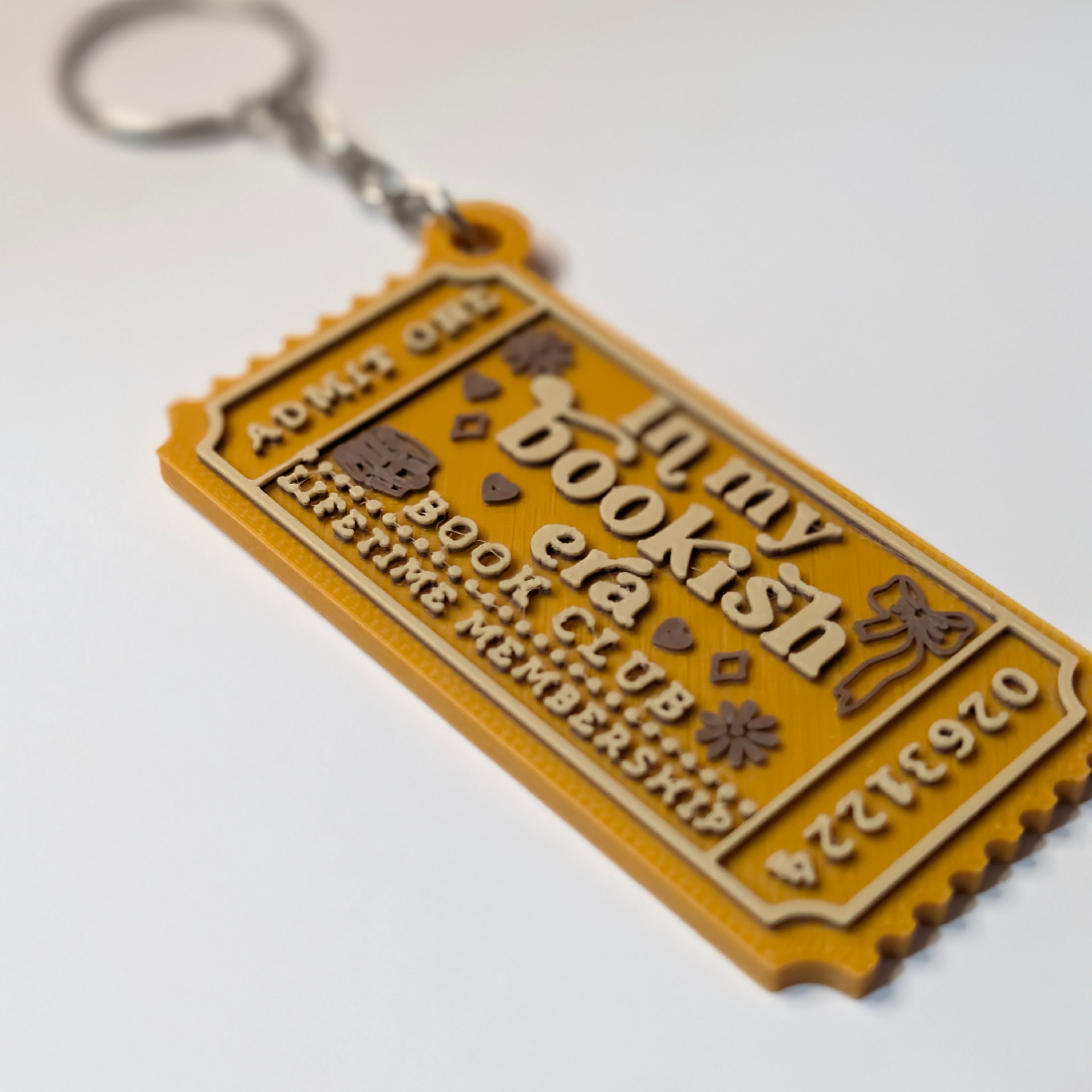 In My Bookish Era Keyring | Book Club Charm | Swiftie Eras Colours