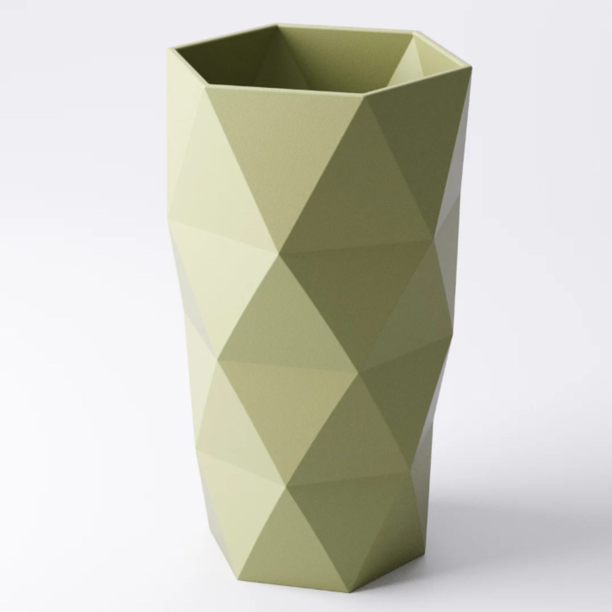 Geometric Vase: Modern Faceted Design for Dried Flowers