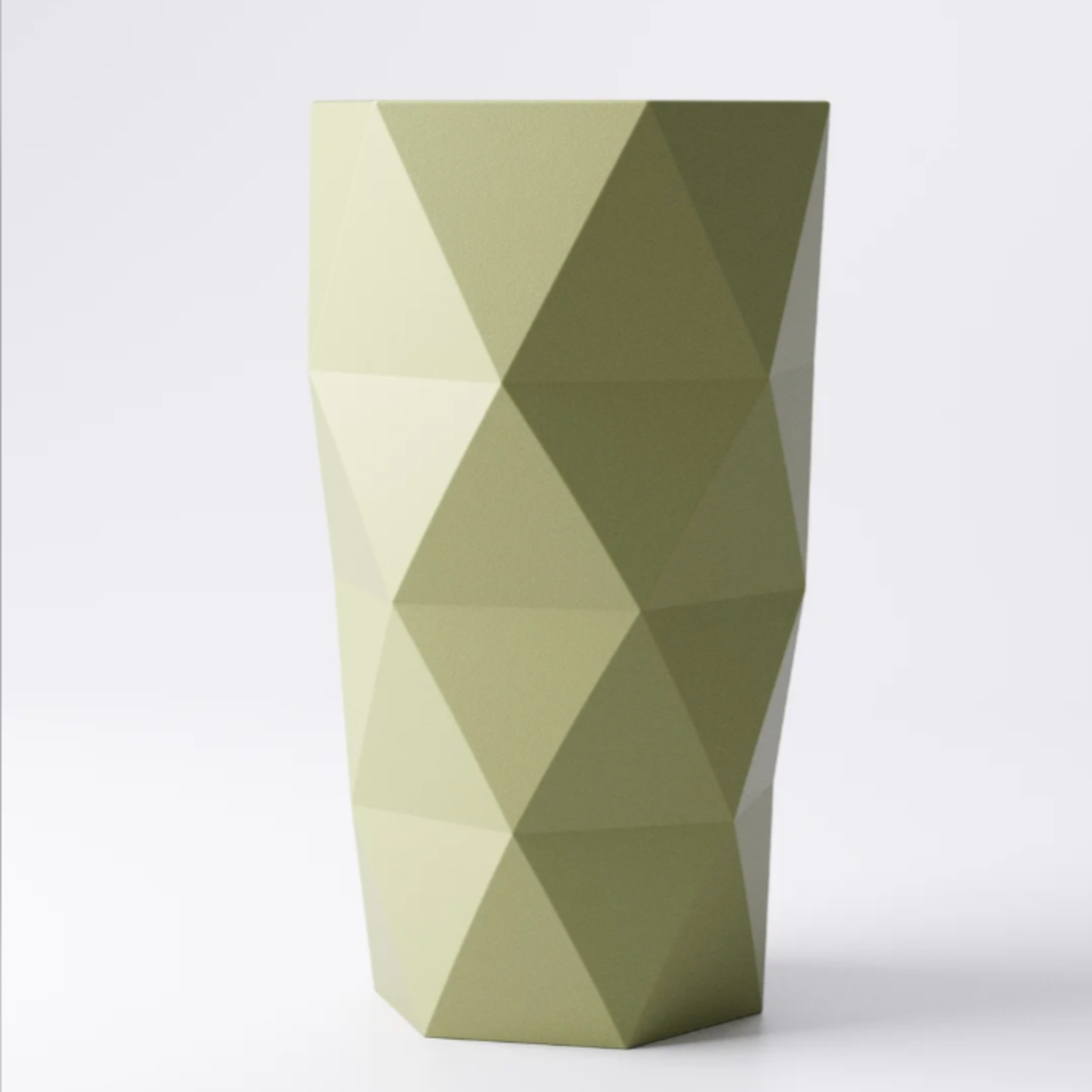 Geometric Vase: Modern Faceted Design for Dried Flowers