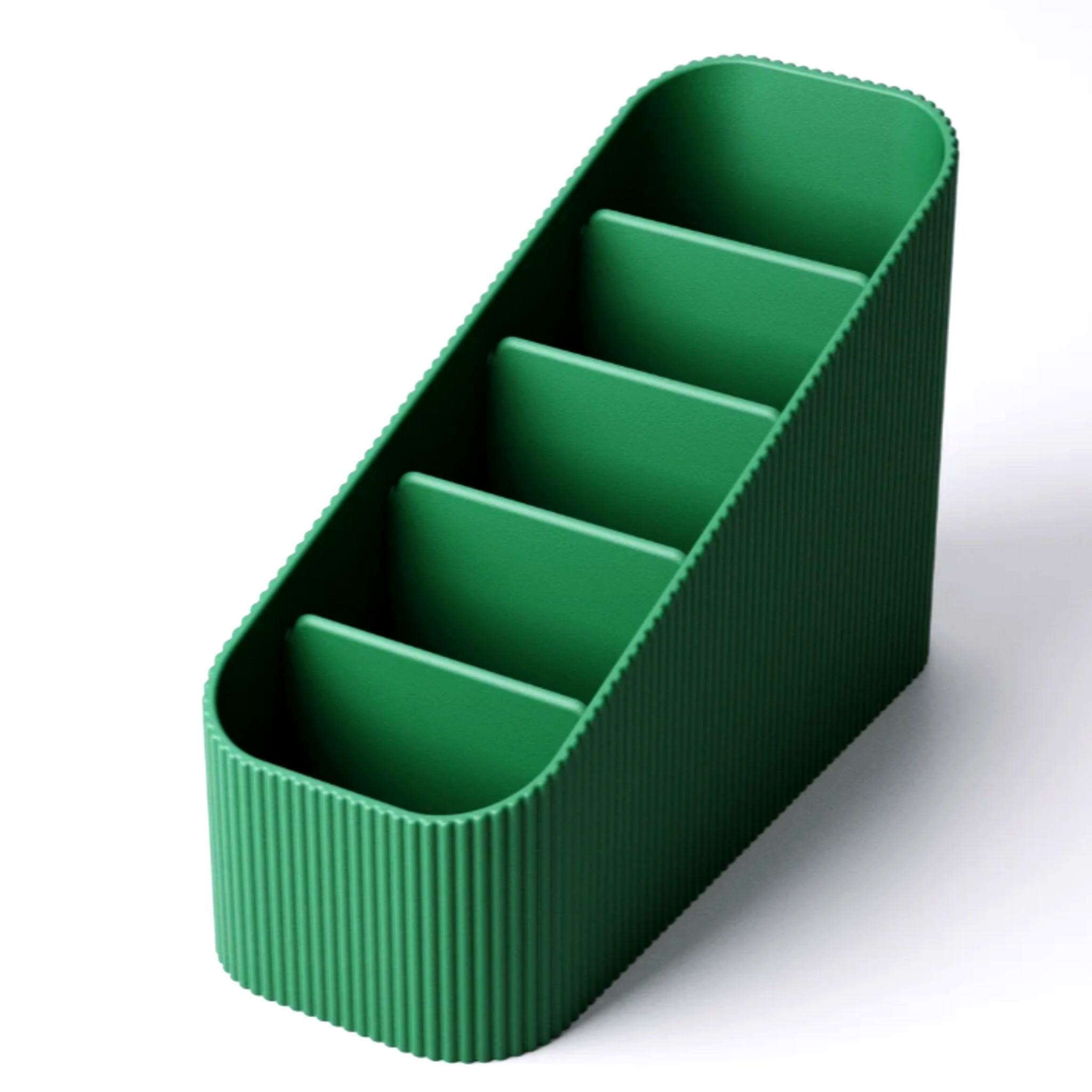 Textured Remote Control Holder | 5-Slot TV Remote Caddy