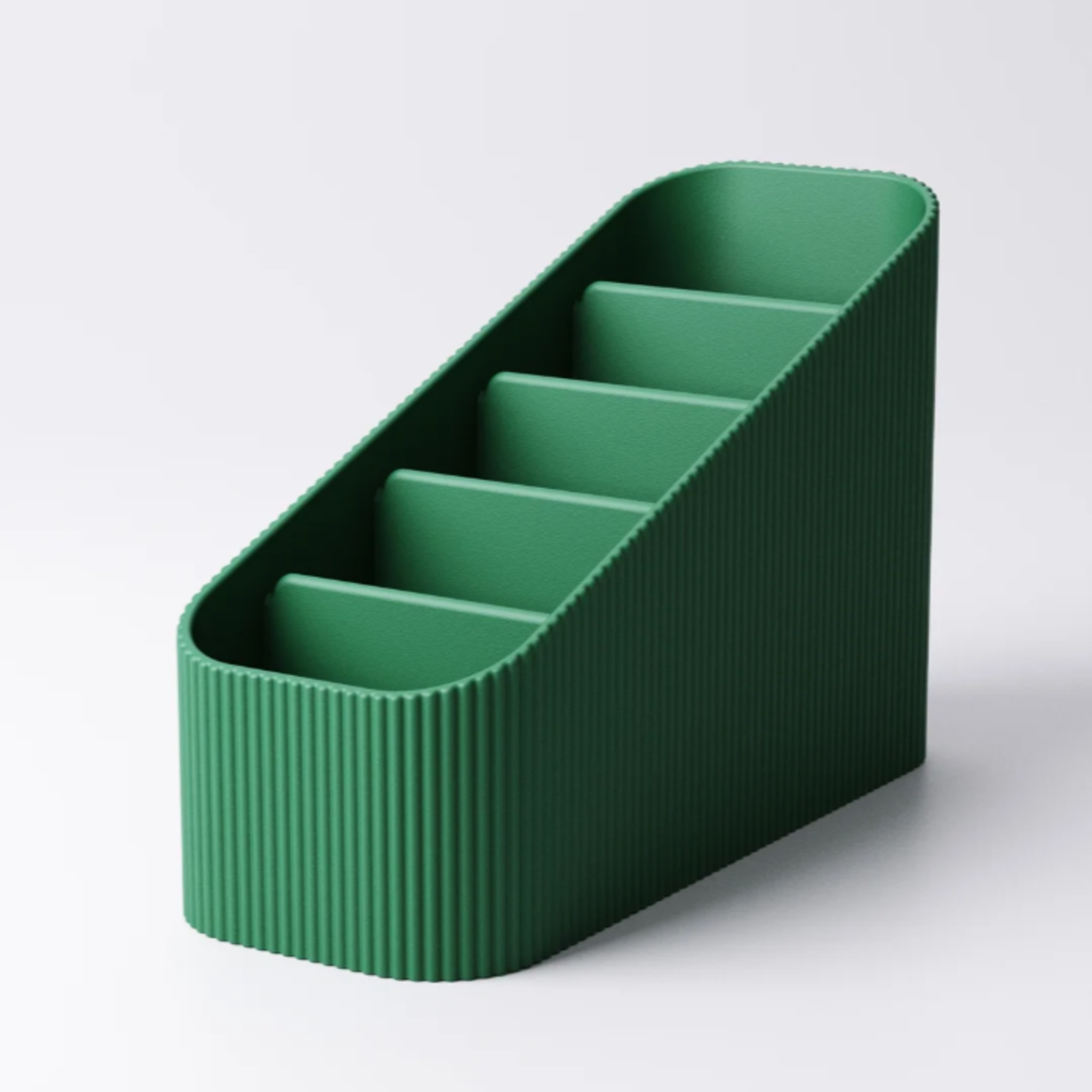 Textured Remote Control Holder | 5-Slot TV Remote Caddy