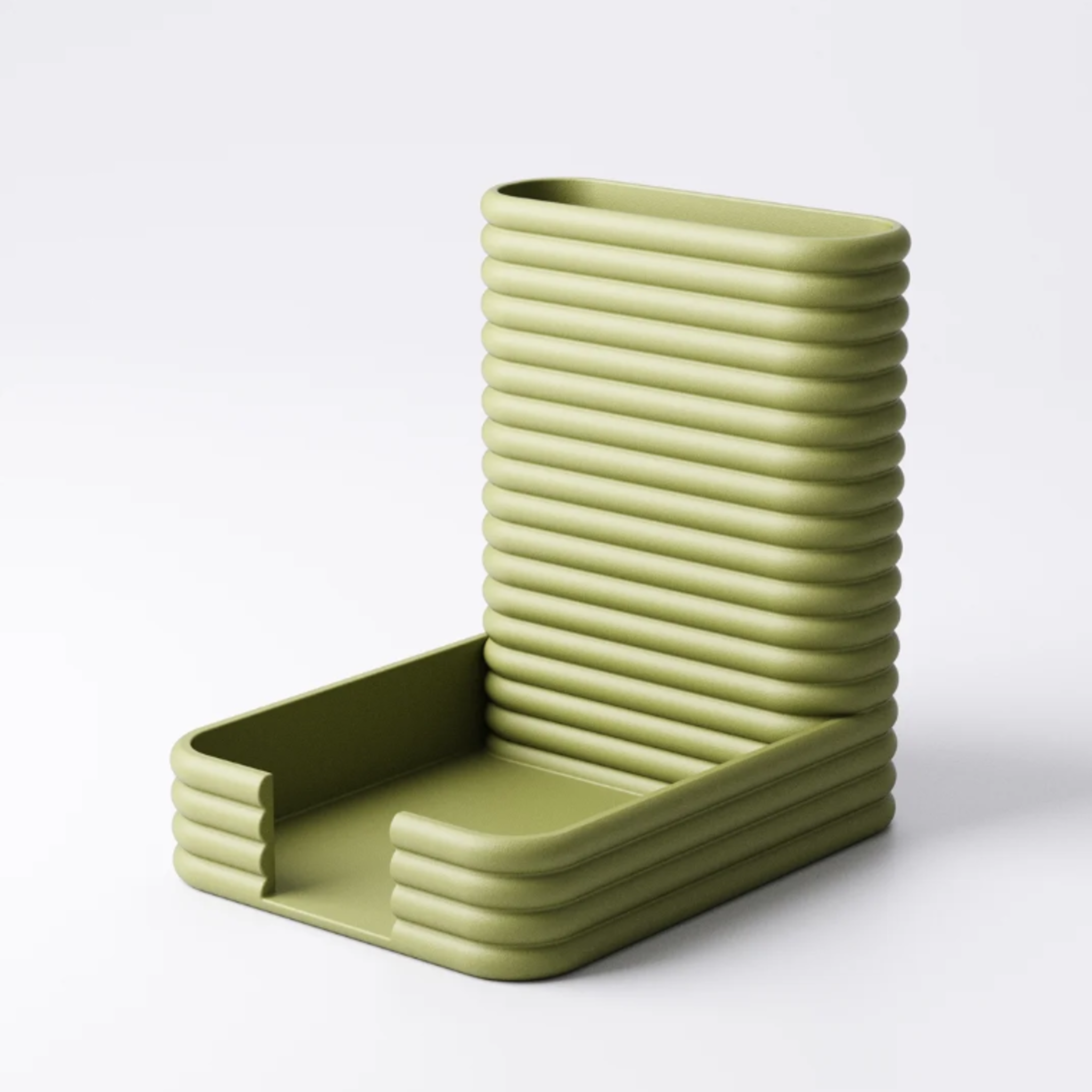 Textured Desk Organiser | Pen Pot & Sticky Note Holder