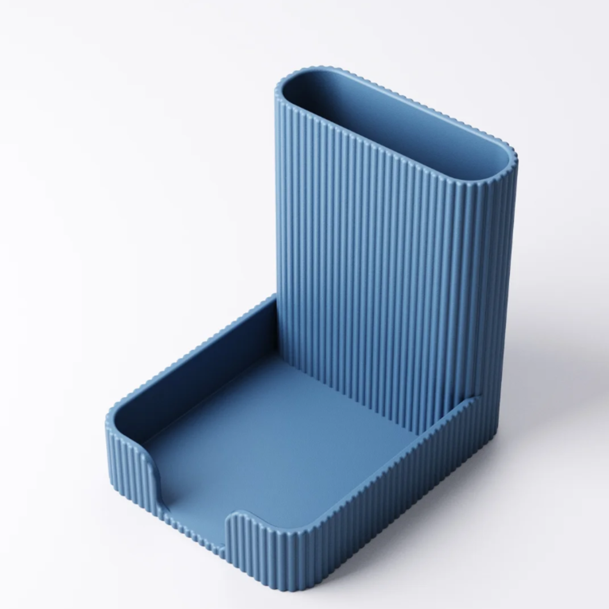 Textured Desk Organiser | Pen Pot & Sticky Note Holder