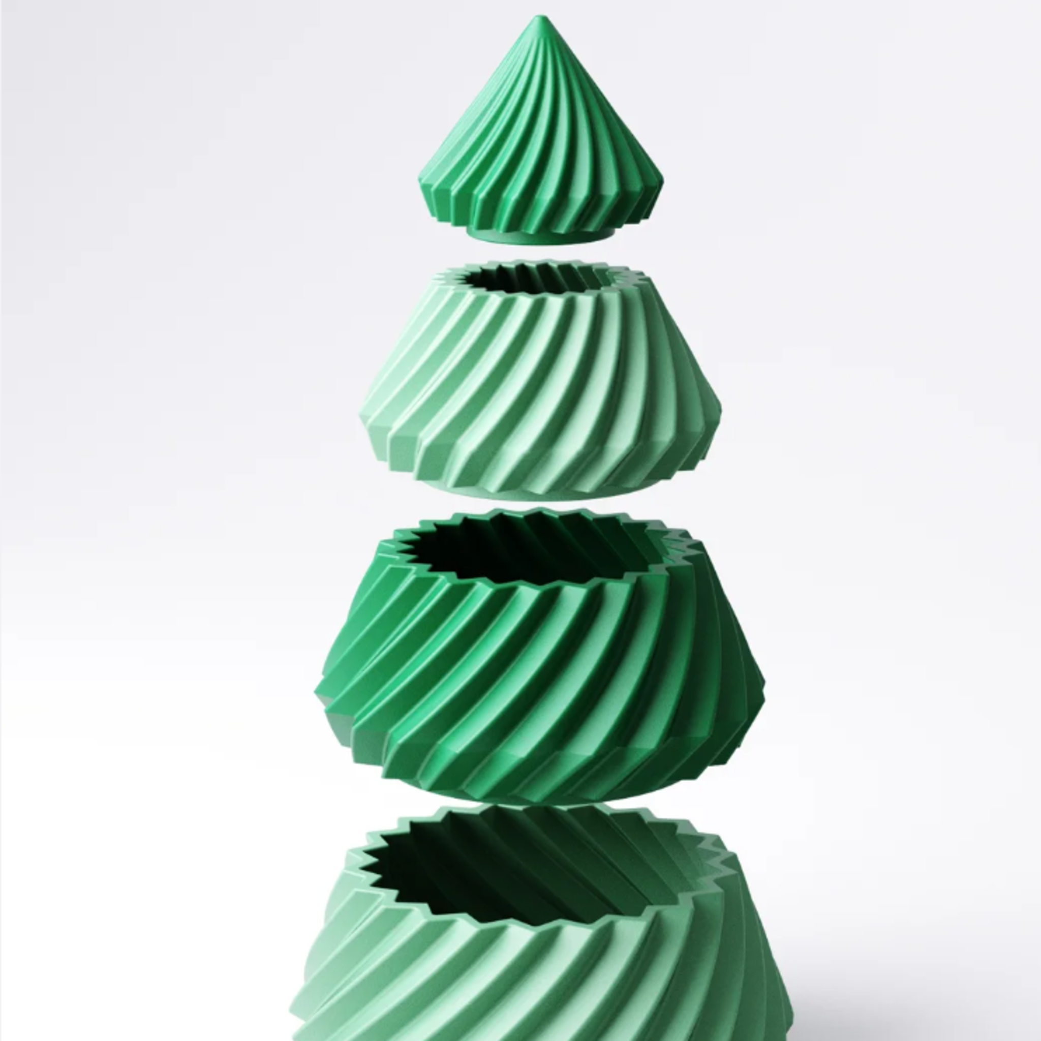 Modern Stacking Christmas Tree with Hidden Storage