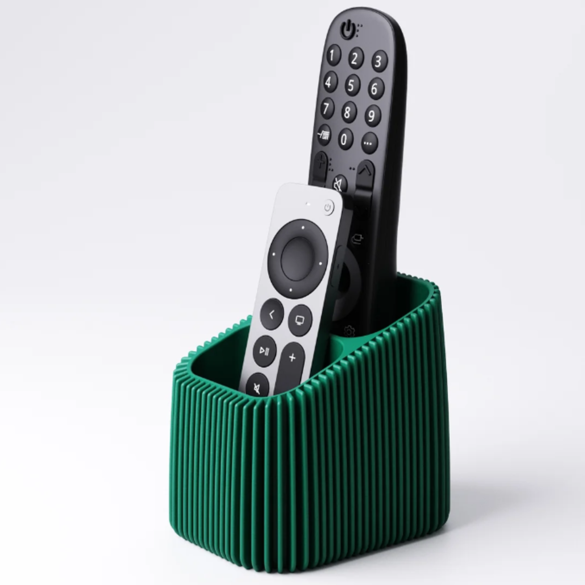 Modern Finned Remote Holder & Desk Organiser