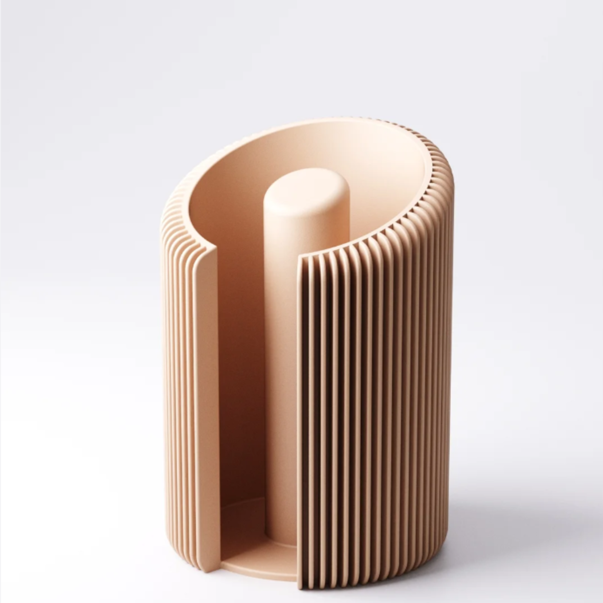 Modern ribbed Kitchen Roll Holder