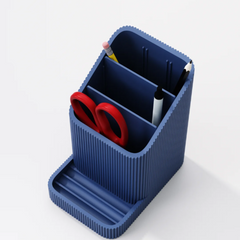 The Ribbed Desk Organiser & Multi-Angle Phone Stand