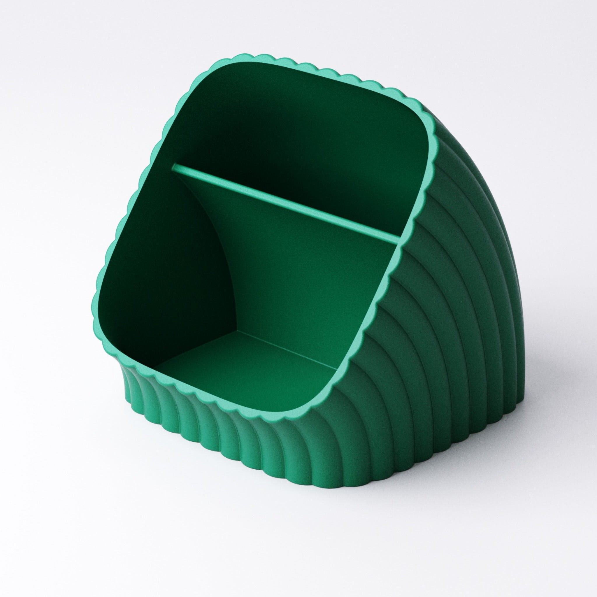 Deep ridge desk organiser shown from another angle