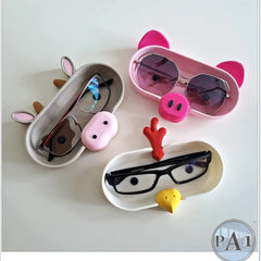 Farmyard Animal Glasses Holder | Trinket Catch-All Dish | Cow, Chicken or Pig