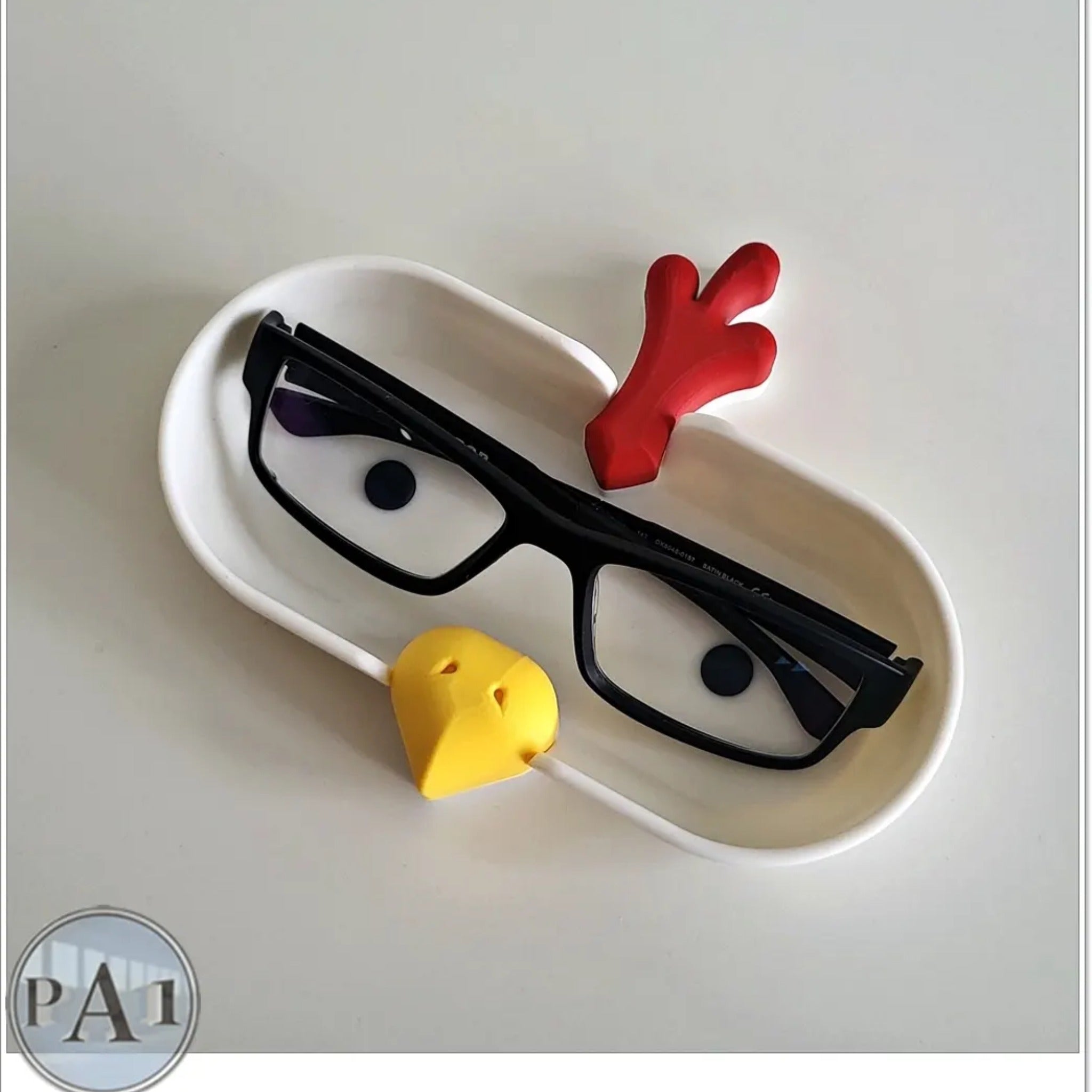 Farmyard Animal Glasses Holder | Trinket Catch-All Dish | Cow, Chicken or Pig