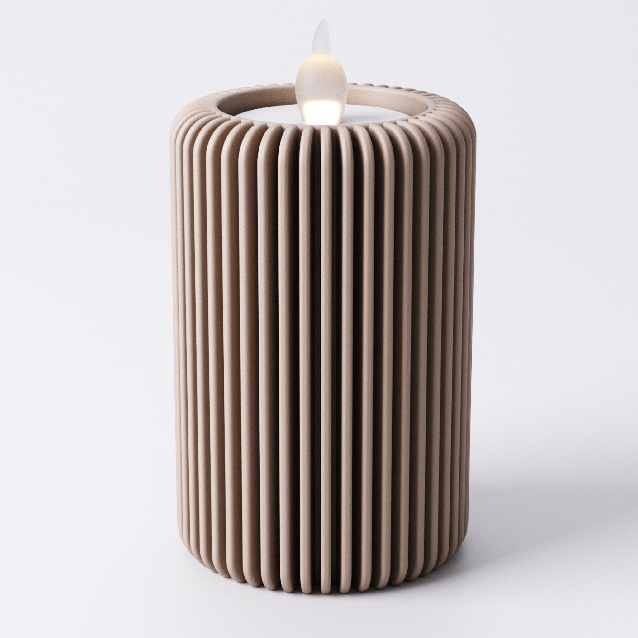 Fin tealight holder, Large size close-up