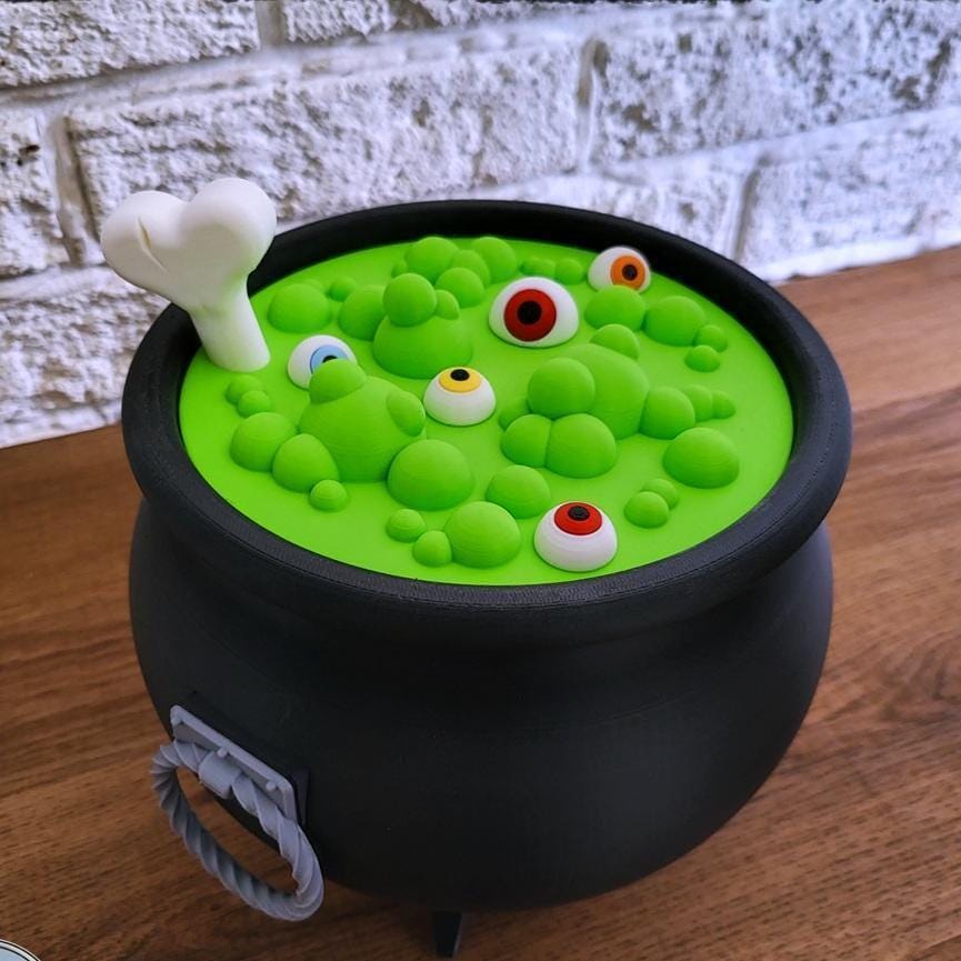 Witch's brew treat container | halloween cauldron | uk made