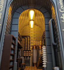 Frankenstein booknook bookshelf insert light up book end uk made