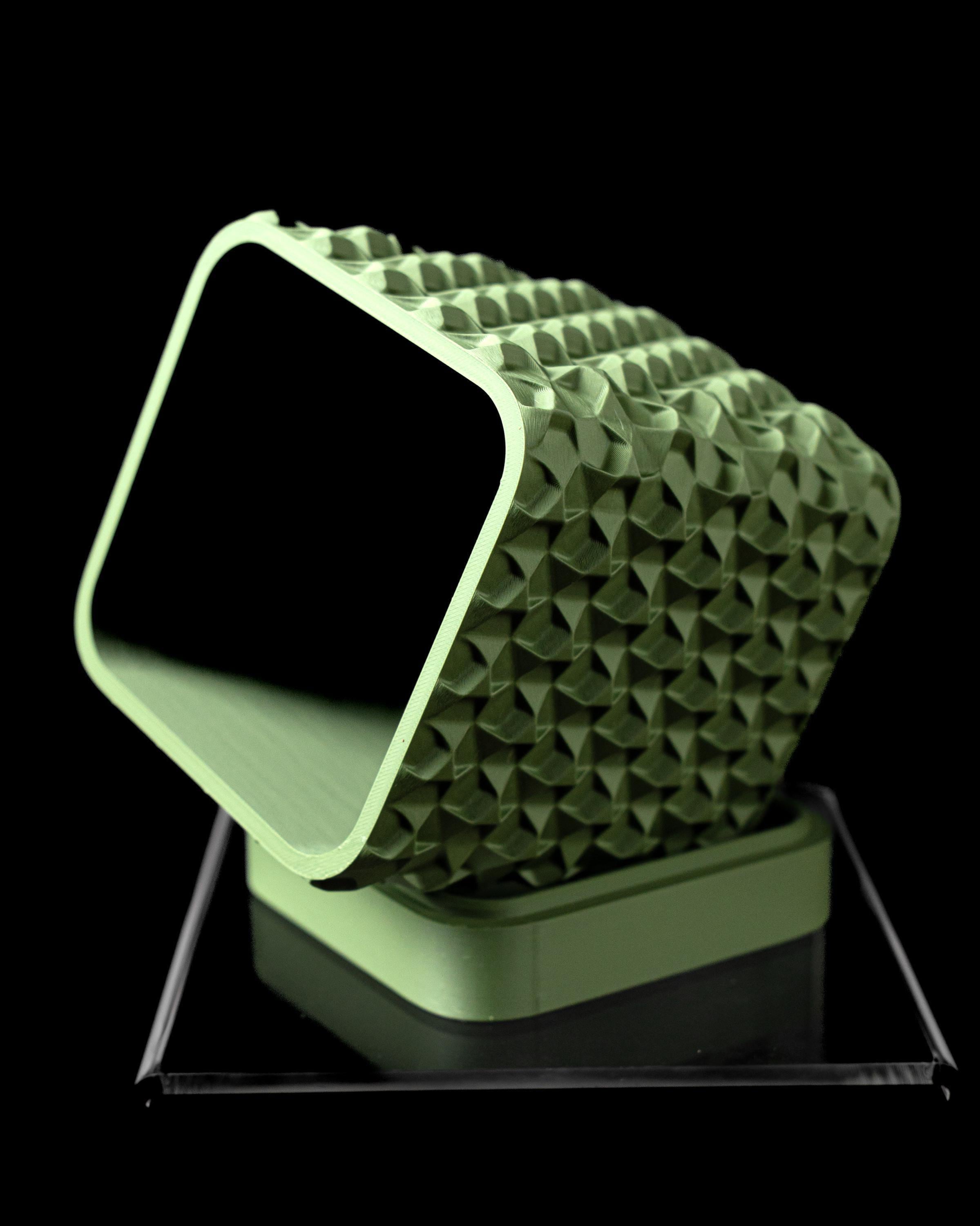3d printed geometric square planter: modern indoor plant pot
